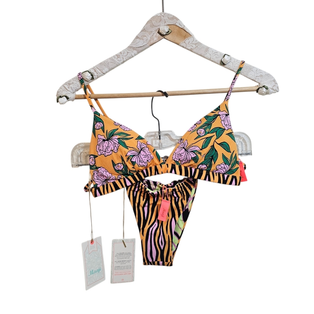 Maaji Reversible Bikini Size Medium NWT